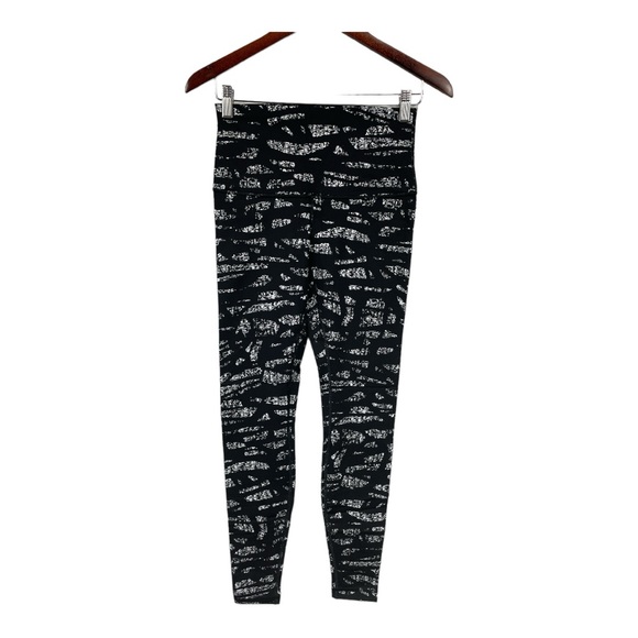 Lululemon Wunder Under High Rise Pant Black and White GRBW Size 8 New